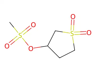 3-Methylsulfonyloxytetrahydrothiophen-1,1-dioxide structure