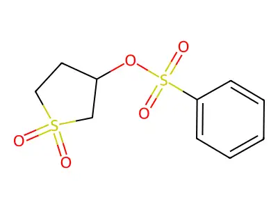 1,1-Dioxidotetrahydrothiophen-3-yl benzenesulfonate structure