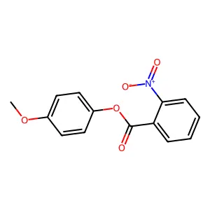 Phenol, 4-methoxy-, 1-(2-nitrobenzoate) structure