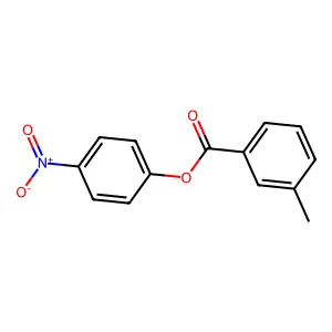 m-Toluic acid, 4-nitrophenyl ester structure