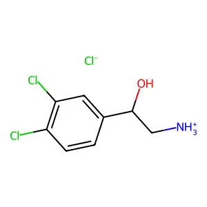 2-Amino-1-(3,4-dichlorophenyl)ethan-1-olato(2-)--hydrogen chlorido(2-) (1/1) structure