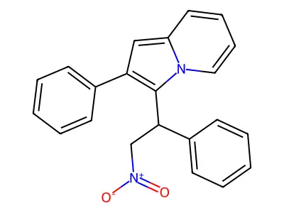 3-(2-Nitro-1-phenylethyl)-2-phenylindolizine structure