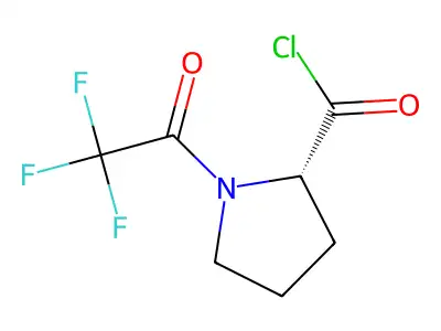 N-Trifluoroacetylprolyl chloride structure