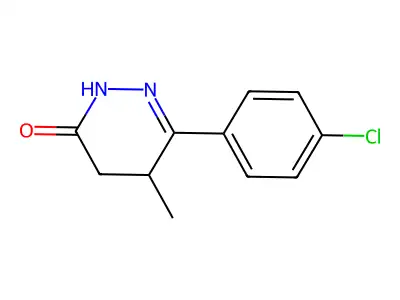 6-(4-chlorophenyl)-5-methyl-4,5-dihydropyridazin-3(2H)-one structure