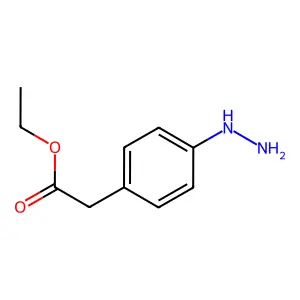 Ethyl 2-(4-hydrazinylphenyl)acetate structure