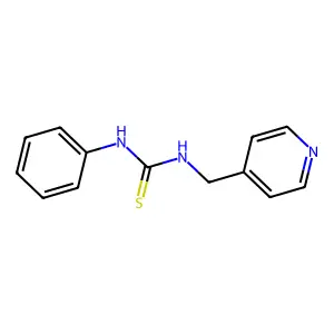 1-Phenyl-3-(pyridin-4-ylmethyl)thiourea structure