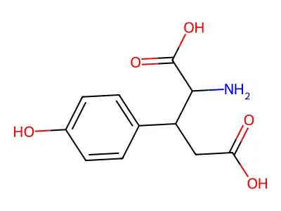 3-(4-Hydroxyphenyl)glutamic acid structure
