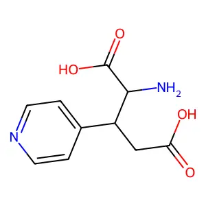 2-Amino-3-pyridin-4-ylpentanedioic acid structure