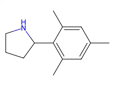 2-(2,4,6-Trimethylphenyl)pyrrolidine structure