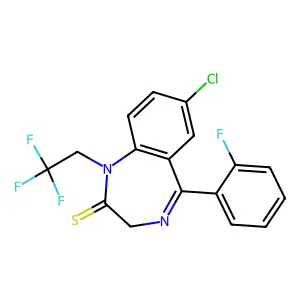 夸西泮 structure