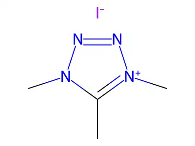 1,4,5-trimethyl-1H-tetrazol-4-ium structure