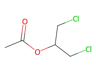 1,3-Dichloropropan-2-yl acetate structure