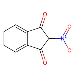 1H-Indene-1,3(2H)-dione, 2-nitro- structure