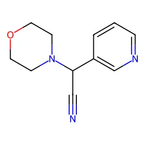 Morpholin-4-yl(pyridin-3-yl)acetonitrile structure