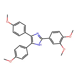 2-(3,4-dimethoxyphenyl)-4,5-bis(4-methoxyphenyl)-1H-imidazole structure