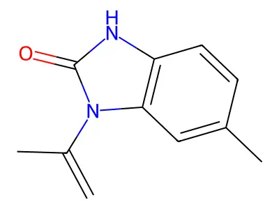 1-Isopropenyl-6-methyl-1,3-dihydro-benzimidazol-2-one structure