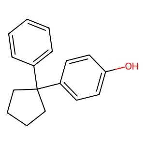 4-(1-Phenylcyclopentyl)phenol structure