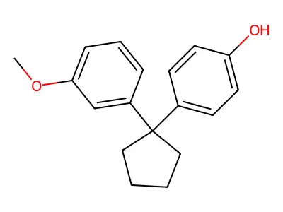 4-[1-(3-Methoxyphenyl)cyclopentyl]phenol structure