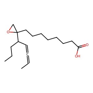 Oxiraneoctanoic acid, 3-(2,5-octadienyl)-, (2alpha,3alpha(2Z,5Z))- structure