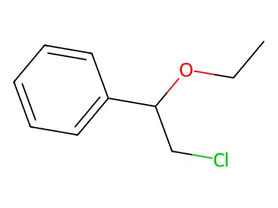 (2-Chloro-1-ethoxyethyl)benzene structure