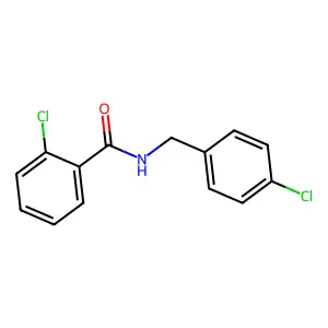 2-chloro-N-(4-chlorobenzyl)benzamide structure