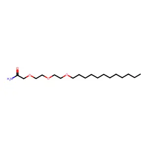 2-{2-[2-(Dodecyloxy)ethoxy]ethoxy}acetamide structure