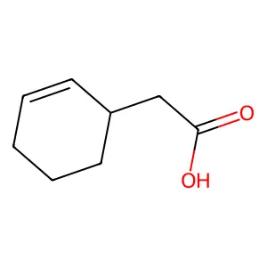 Cyclohex-2-en-1-ylacetic acid structure