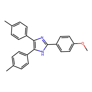 2-(4-methoxyphenyl)-4,5-bis(4-methylphenyl)-1H-imidazole structure