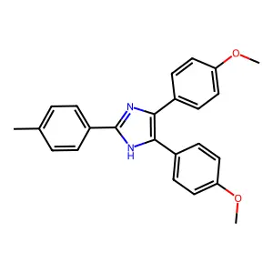 4,5-bis(4-methoxyphenyl)-2-(4-methylphenyl)-1H-imidazole structure
