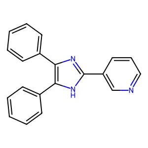 3-(4,5-diphenyl-1H-imidazol-2-yl)pyridine structure
