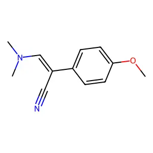 3-(Dimethylamino)-2-(4-methoxyphenyl)prop-2-enenitrile structure