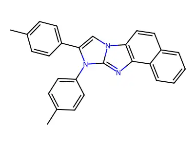 9,10-Di-p-tolyl-10H-imidazo[1,2-a]naphtho[1,2-d]imidazole structure