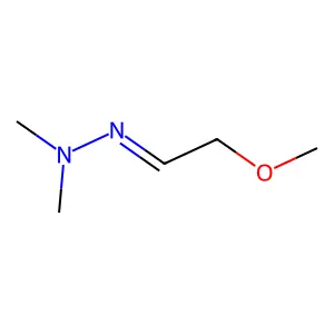2-(2-Methoxyethylidene)-1,1-dimethylhydrazine structure