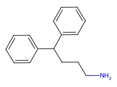 4,4-Diphenylbutylamine structure