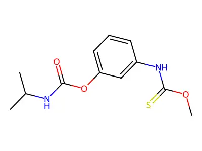 [3-(methoxycarbothioylamino)phenyl] N-propan-2-ylcarbamate structure