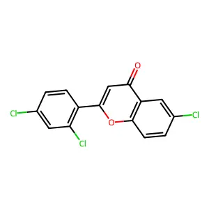 6-Chloro-2-(2,4-dichlorophenyl)-4H-1-benzopyran-4-one structure