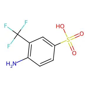 4-Amino-3-(trifluoromethyl)benzenesulfonic acid structure