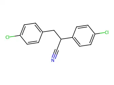 4-Chloro-alpha-(4-chlorophenyl)hydrocinnamonitrile structure