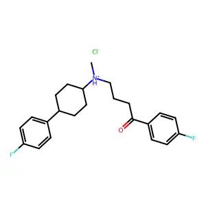 C23H27F2NO.ClH structure