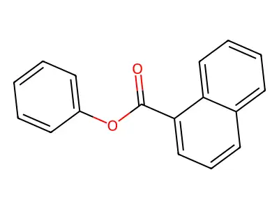 Naphthalene-1-carboxylic acid phenyl ester structure