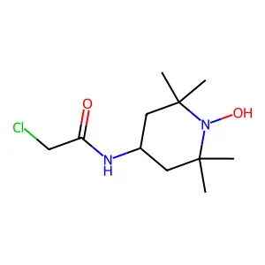 1-Piperidinyloxy, 4-[(2-chloroacetyl)amino]-2,2,6,6-tetramethyl- structure