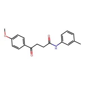 4-(4-methoxyphenyl)-N-(3-methylphenyl)-4-oxobutanamide structure