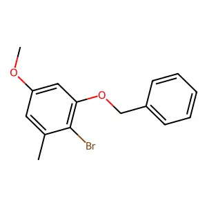 Toluene, 3-benzyloxy-2-bromo-5-methoxy- structure