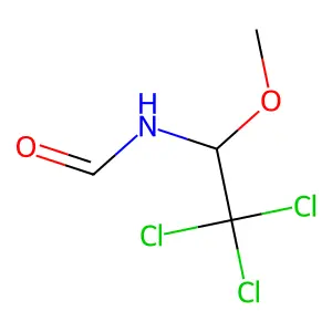 N-(2,2,2-三氯-1-甲氧基乙基)甲酰胺 structure