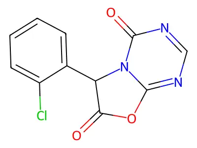 6-(2-Chlorophenyl)-4H-(1,3)oxazolo(3,2-a)(1,3,5)triazine-4,7(6H)-dione structure
