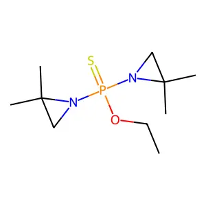 Bis(2,2-dimethylaziridin-1-yl)-ethoxy-sulfanylidene-lambda5-phosphane structure