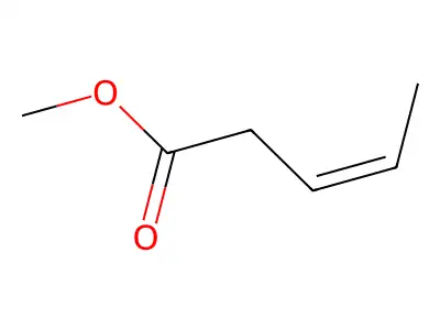 (Z)-3-Pentenoic acid, methyl ester structure