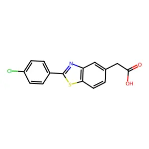 5-苯并噻唑乙酸2-(4-氯苯基) structure