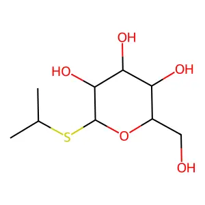异丙基-β-D-硫代吡喃葡萄糖苷 structure