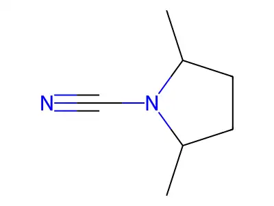 2,5-Dimethylpyrrolidine-1-carbonitrile structure